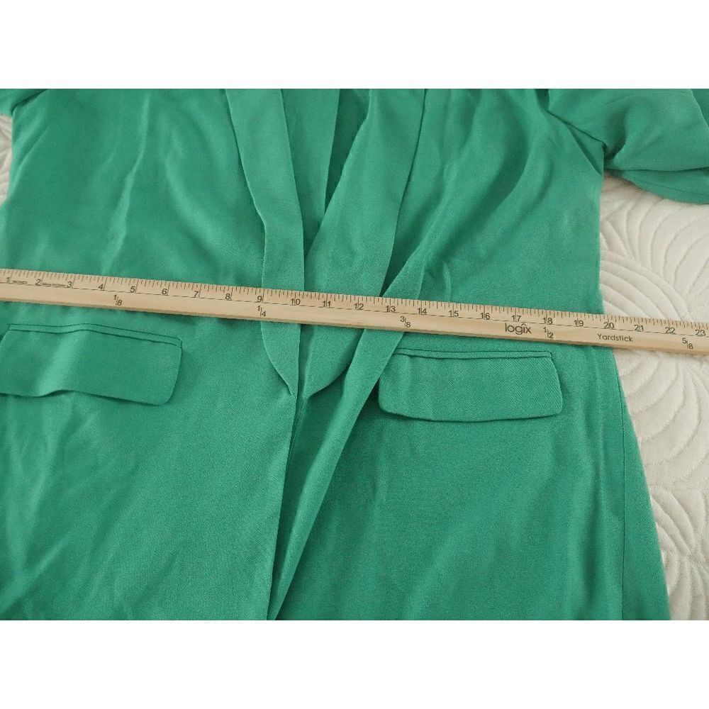 Z Avenue | Green Shawl Lapel Blazer XL - Picture 9 of 10